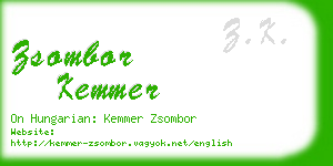 zsombor kemmer business card
